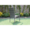 Best Selling Stackable Chair with aluminium frame, flat fibre UV resistance